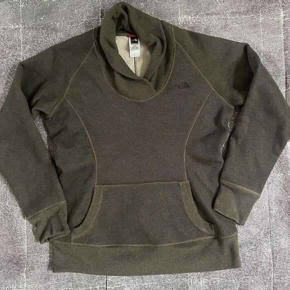 Women's The North Face TNF Heather Brown Lined Pullover Sweater Sweatshirt Sz XL - Picture 1 of 4